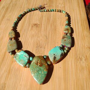 JAY KING DTR Spiny Oyster Turquoise reversible necklace 925 Sterling Silver